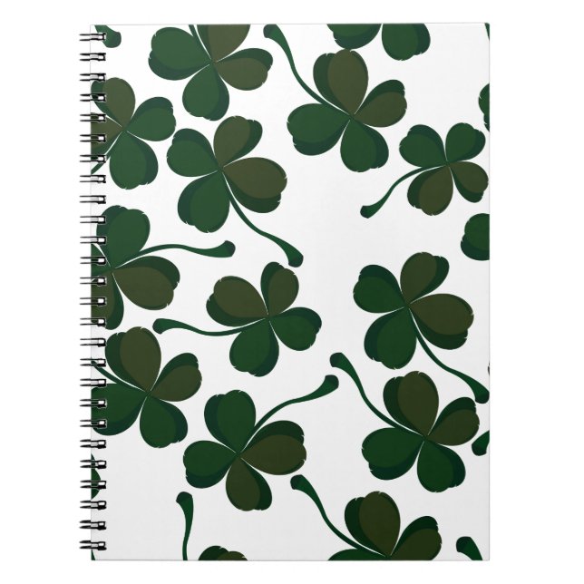 lucky clover spiral notebook (Front)