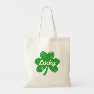 Lucky Clover St Patrick's Day Tote Bag