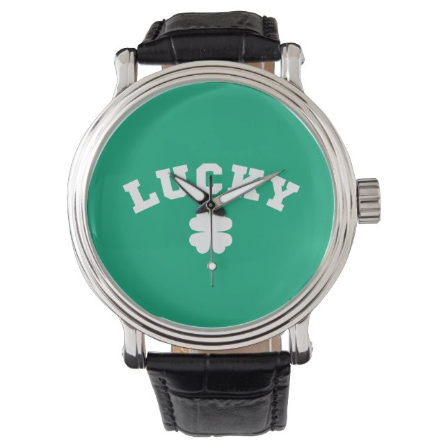 Lucky Clover St. Patricks Day Watch (Front)