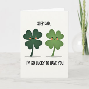 Lucky Clover Step Dad Card
