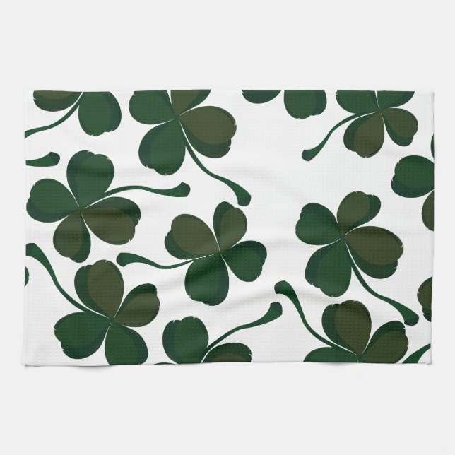 lucky clover tea towel (Horizontal)