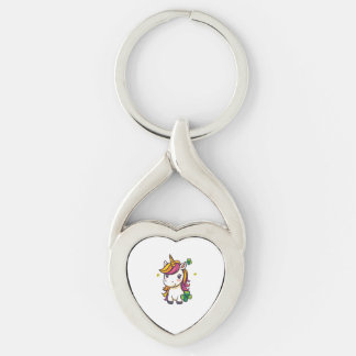 Lucky Clover Unicorn (1) Key Ring