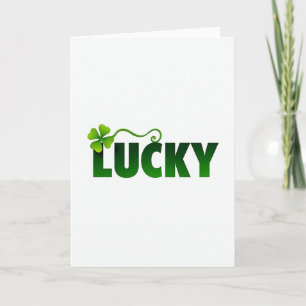 Lucky Clover Vine Card