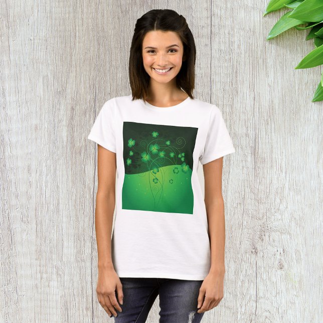 Lucky Clover Womens T-Shirt (Creator Uploaded)