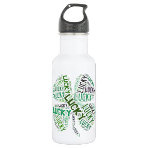 Lucky Clover Word Art 532 Ml Water Bottle
