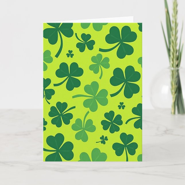 Lucky Clovers Pattern Card (Front)