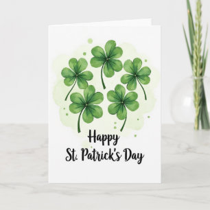 Lucky Clovers St Patricks Day Card