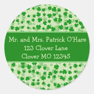 Lucky Clovers St. Patrick's Day Envelope Seal