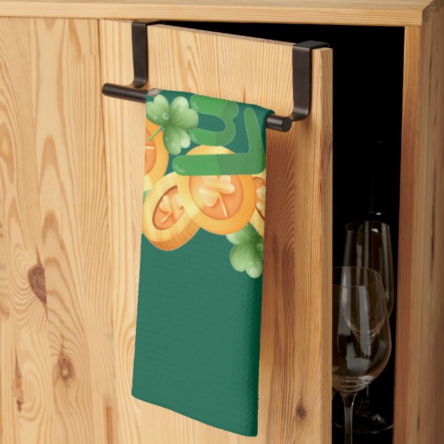 Lucky Coin Kitchen Towels (Thirds Fold)