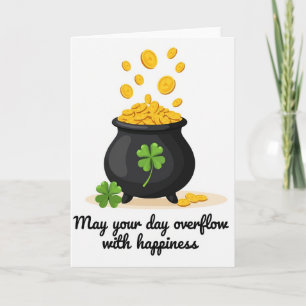 Lucky Coins Fortune Wish Card