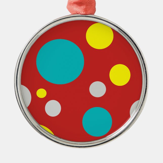Lucky Colourful Bubbles Metal Tree Decoration (Front)
