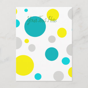 Lucky Colourful Bubbles Postcard