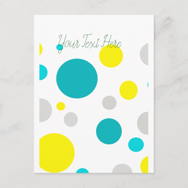 Lucky Colourful Bubbles Postcard (Front)