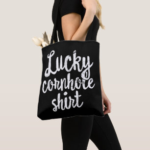 Lucky Cornhole Funny Bean Bag Toss Tee