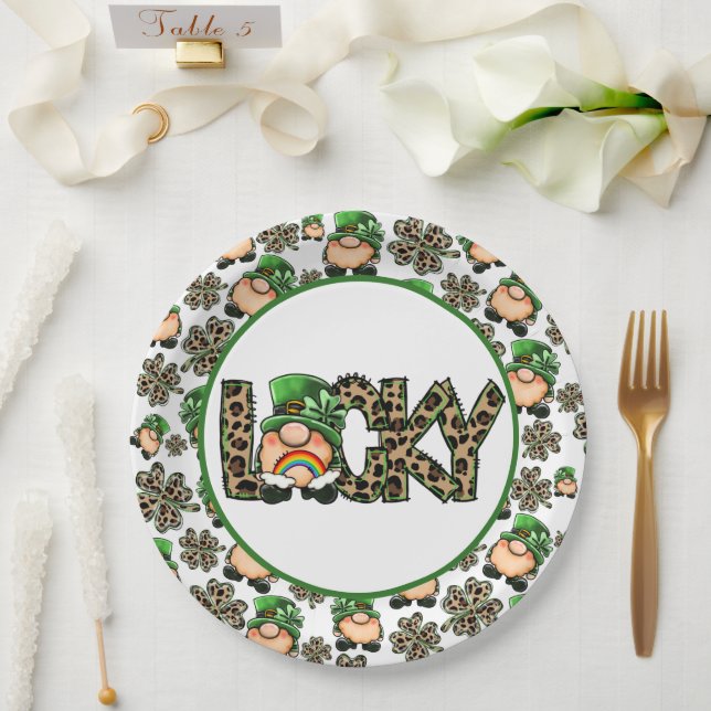 Lucky Covers Paper Plate (Wedding)