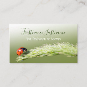 Lucky customers with lucky ladybugs! business card
