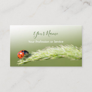 Lucky customers with lucky ladybugs! business card