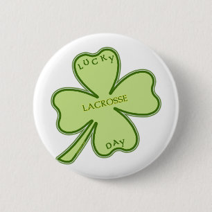 Lucky Day Lacrosse 6 Cm Round Badge
