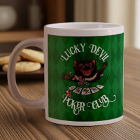 Lucky Devil Poker Club Funny Tasmanian Devil Art