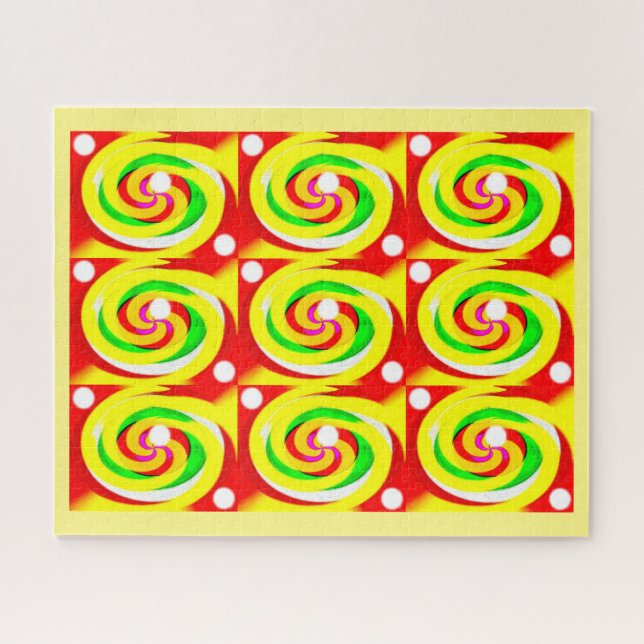 Lucky dice art jigsaw puzzle (Horizontal)