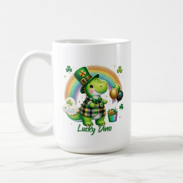 Lucky Dino Coffee Mug (Left)