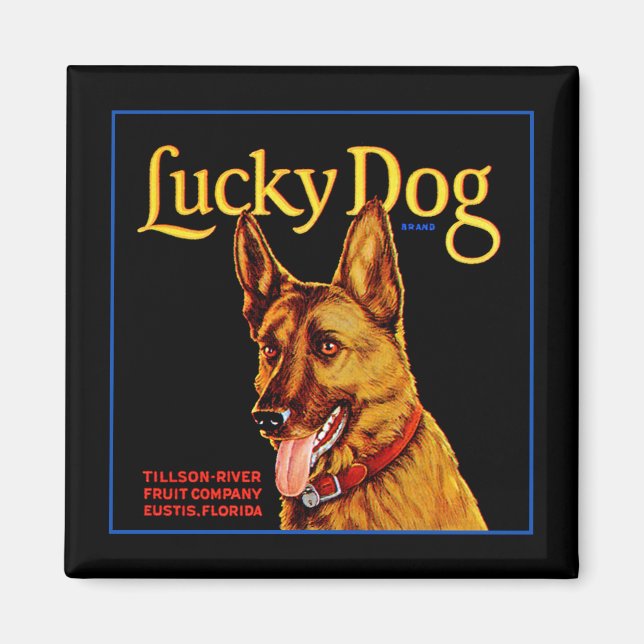 Lucky Dog Magnet (Front)