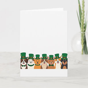 Lucky Dog Parade St Patricks Card