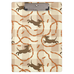 lucky dogs with sausages background clipboard