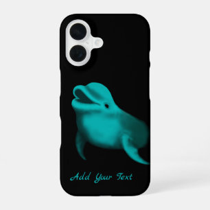 Lucky Dolphin - Add Your Text iPhone 16 Case