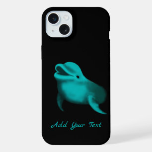 Lucky Dolphin - Add Your Text iPhone 15 Plus Case