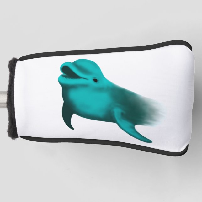 Lucky Dolphin Golf Head Cover (Front)