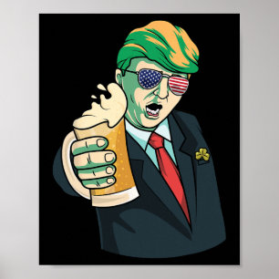 Lucky Donald St Pattys Trump Saint Patricks Day Ch Poster
