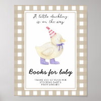 Lucky Duck baby shower - books for baby