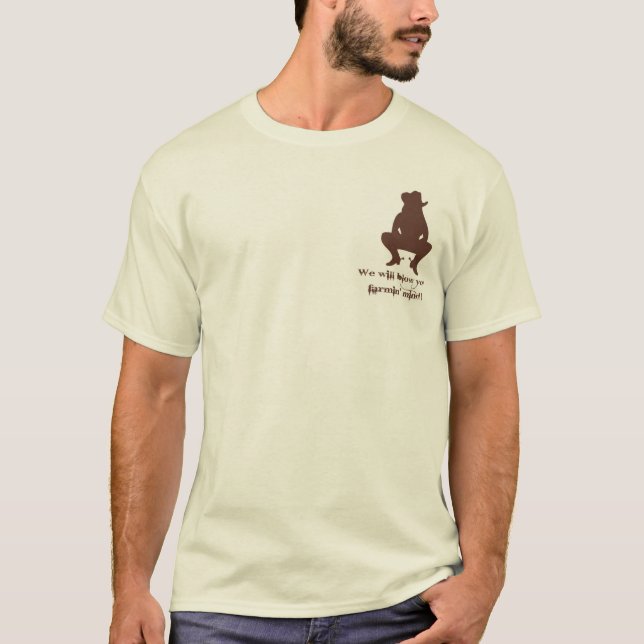 Lucky Duck Farm T-shirt logo on back (Front)
