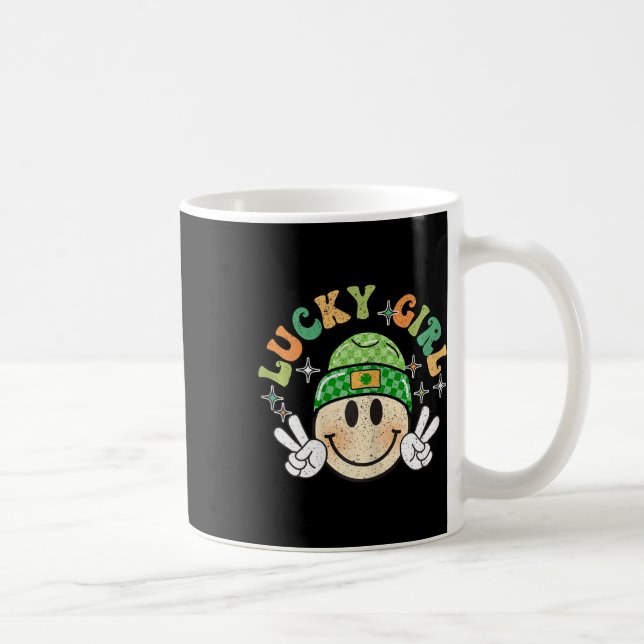 Lucky Duck Funny St Patricks Day  Coffee Mug (Right)