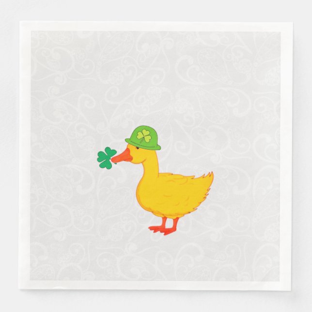 Lucky Duck Napkin (Front)