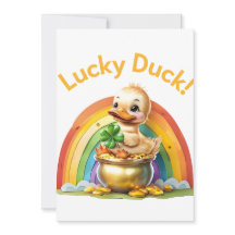 "Lucky Duck" St. Patrick’s Day Invitation