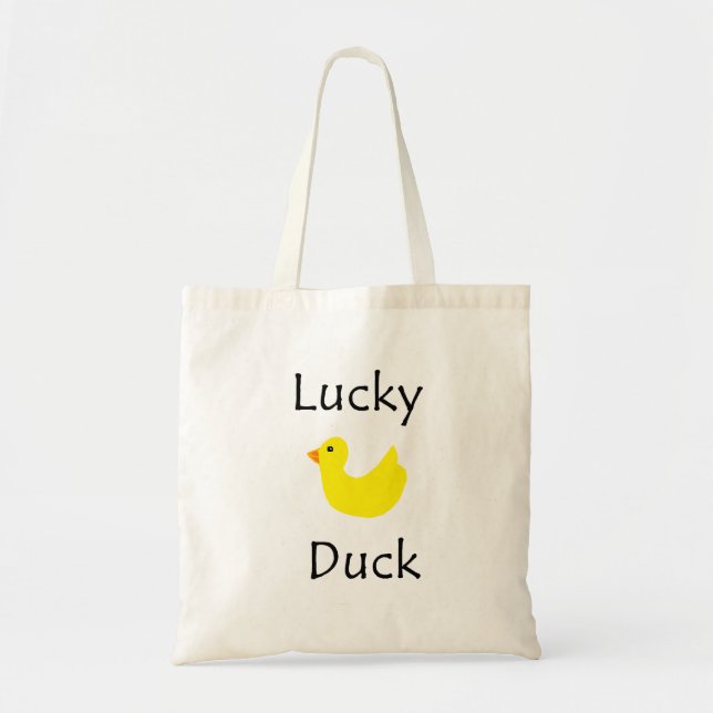 Lucky Duck Tote Bag (Front)