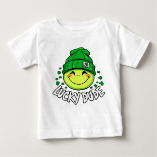 Lucky Dude Smile Face St. Patrick’s Day Baby T-Shirt