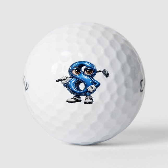 Lucky Eight Callaway Golf Warbird Golf Balls (Front)