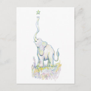 Lucky Elephant Postcard