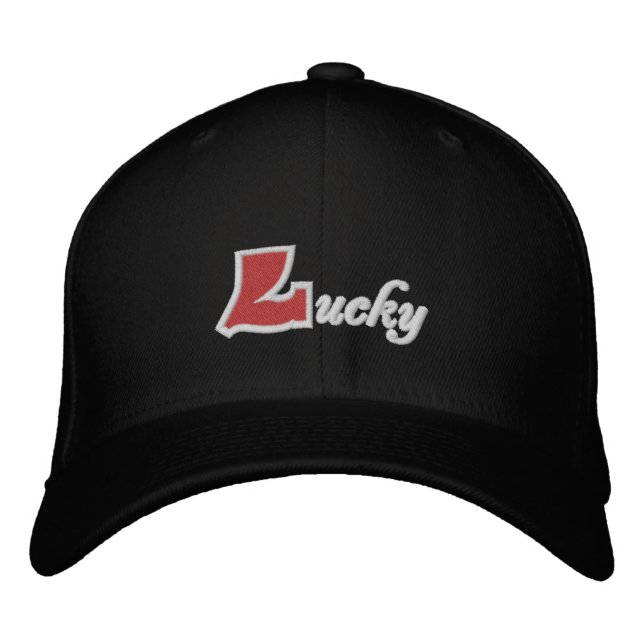 Lucky Embroidered Hat (Front)