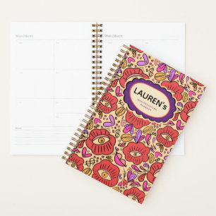 Lucky Eye Floral Pattern Planner