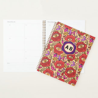 Lucky Eye Floral Pattern Planner