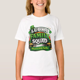 Lucky Family Squad Irish Shamrock St Patrick’s Day T-Shirt