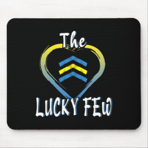 Lucky Few Heart 21 World Down Syndrome Awareness D Mouse Pad
