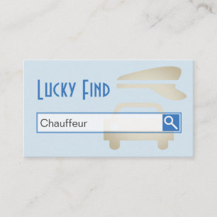 "Lucky Find" Chauffeur Business Cards