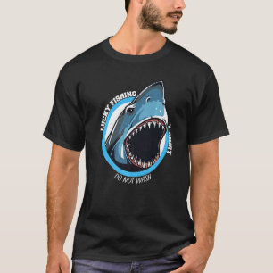 Lucky Fishing Do Not Wash Shark For Fisherman Cir T-Shirt