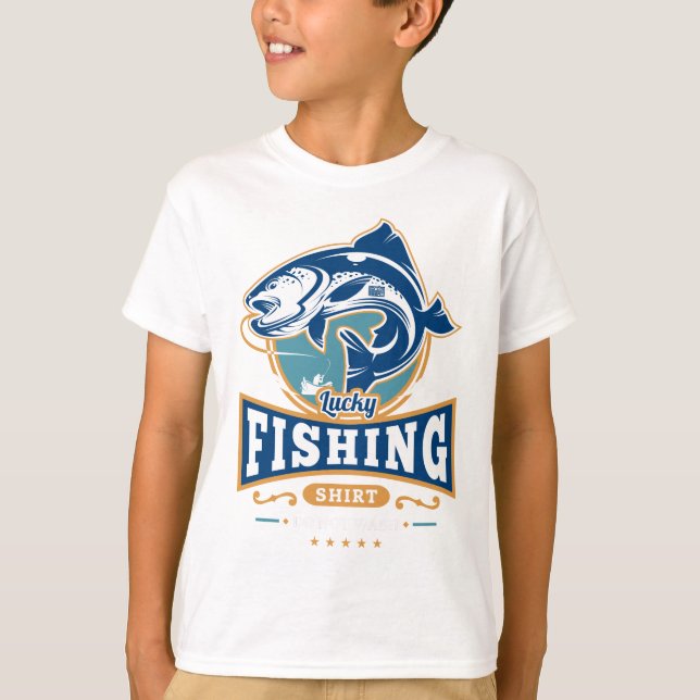 Lucky Fishing Shirt Do Not Wash Outdoor Fisherman (Front)
