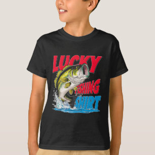 Lucky Fishing Shirt Funny Byss Fisherman Fun Angle